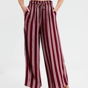NWT: AE Wide-Leg Striped Palazzo Pants